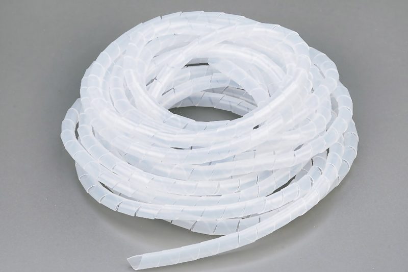 Imagen de funda espiral natural transparente.