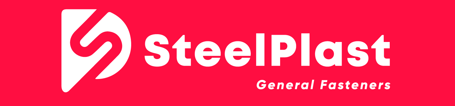 Logo de SteelPlast rectángular.