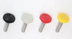 Imagen de una perilla de cabeza redonda con una forma circular y una superficie lisa.